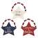 Beaded Patriotic Star Ornament, 3 Asstd.