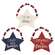 Beaded Patriotic Star Ornament, 3 Asstd. #36921