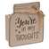 You're In My Thoughts Wooden Mason Jar Vase #36929