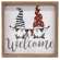 Gnome Duo USA Welcome Framed Sign #37054