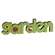 Garden Wooden Word Cutout Sitter