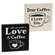 Love & Coffee Block Sign, 2 Asstd. #37107