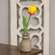 Beaded Wooden Vase Small 60459;