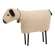 Stuffed Standing Primitive Sheep Ornament #CS38719