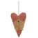 Stuffed Primitive Heart Ornament with Cheesecloth, 3 Asstd. #CS38736