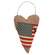 Primitive USA Flag Wrapped Heart Ornament