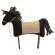 Stuffed Black Standing Primitive Horse #CS38765