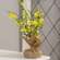 Yellow Tabletop Wildflowers w/Burlap Base 18291