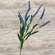 Icker Flower & Leaves Spray, Blue 18308;