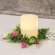 Pink & White Paper Flower Candle Ring, 3" 18342