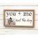 You + Me and the Dog Framed Sign w/Photo Clip 36889