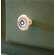 Boho Floral Lines Black/White Metal Knob 65309;