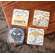 Farm Fresh Honey Resin Coasters, 4/Set 65310Farm Fresh Honey Resin Coasters, 4/Set 65310