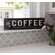 Coffee Black Distressed Metal Sign 65314;