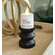Black Wooden Pillar Candle Holder, 3.5" Tall 65331;