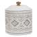 Aztec White Metal Canisters, 2/Set 70122