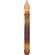 Burnt Mustard Taper Candle - 9" #84006