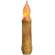 Burnt Ivory Timer Taper Candle - 4" #84035