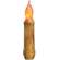 Burnt Ivory Timer Taper Candle - 4"