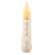 Ivory Glitter Timer Taper - 4"