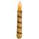 Burnt Ivory Candy Cane Timer Taper - 6"