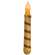 Burnt Ivory Candy Cane Timer Taper - 6" #84118