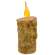 Twisted Flame Pillar - Burnt Ivory - 6"
