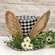 Gingham Bunny Fabric Top Hat w/Florals SYASP3009