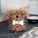 Woof Furry Tan Plush Dog ZOESP3006;