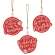 Merry Little Christmas Beaded Ornaments, 3/Set 37165