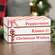 Peppermint Kisses & Christmas Wishes Wooden Book Stack 37227;