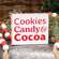 Cookies Candy & Cocoa Box Sign 37234;