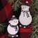 Black & White Sneaker Snowman Ornaments, 2/Set 37247;
