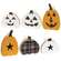 3 Set, Buffalo Plaid Reversible Chunky Pumpkin Sitters