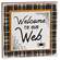 Welcome to Our Web Layered Block Sign