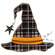 Buffalo Plaid Witch Hat Chunky Sitter