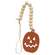 Natural Beaded Jack O Lantern Ornament