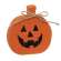 Distressed Wooden Jack O Lantern Sitter With Jute Tie #37293