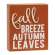 Autumn Leaves/Pumpkins Please Box Sign, 2 Asstd. 37298