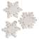 Distressed Wooden Snowflake Sitter, 3 Asstd. 37336