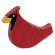 Distressed Wooden Cardinal Sitter #37352