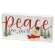Peace On Earth Snowman Rectangle Box Sign #37378