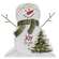 Joy (To All) Wooden Snowman Sitter