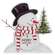 Merry (and Bright) Wooden Snowman Sitter
