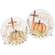 Give Thanks Grateful Watercolor Pumpkin Round Easel Sign, 2 Asstd.