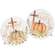 Give Thanks Grateful Watercolor Pumpkin Round Easel Sign, 2 Asstd. #37410