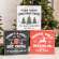 Barnwood Look Vintage Christmas Ad Box Sign, 3 Asstd. 37451