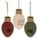 Distressed Wooden Christmas Light Ornament, 3 Asstd.