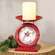 Vintage Christmas Cardinal Old Town Scale Clock 75055;