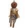 Primitive Pumpkin Girl With Black Jack O Lantern